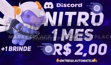 Discord Nitro Gaming 3 Meses + 6 Impulsos | 1 MES | Gift | Ativação